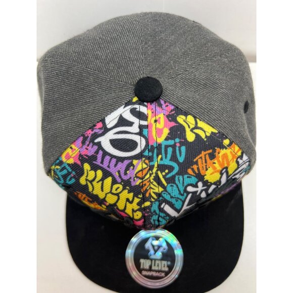 Top Level Snapback Hat With Kings Graffiti Design - Picture 6 of 10